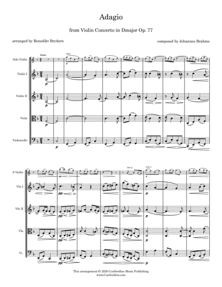 Adagio From Violin Concerto Dmajor Op 77 Page 2