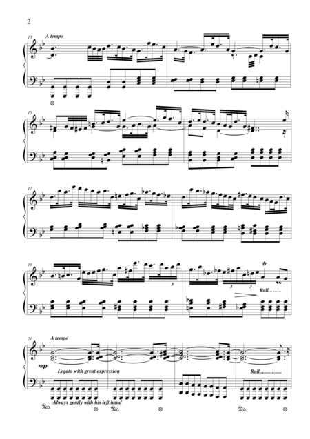 Adagio In G Minor For Piano Page 2