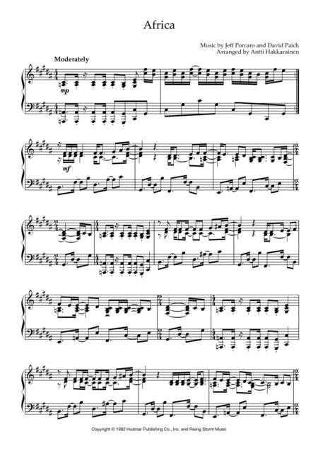 Africa By Toto Piano Page 2