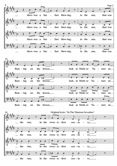 After The Gold Rush A Cappella Page 2