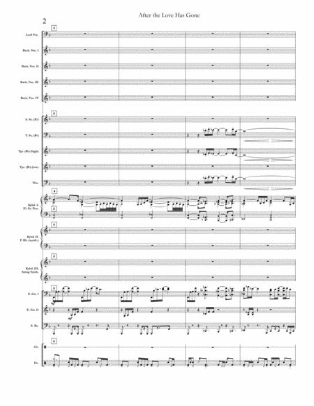 After The Love Has Gone Chicago Earth Wind Fire Full Score Set Of Parts Page 2