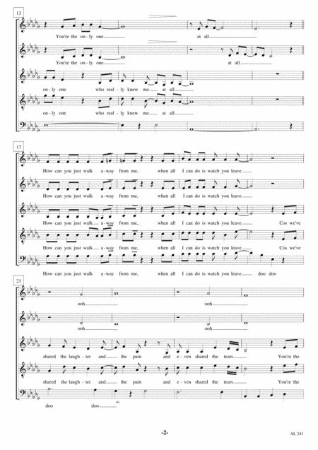 Against All Odds Saatb A Cappella Page 2