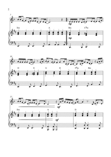 Against All Odds Take A Look At Me Now Clarinet In A Solo And Piano Accompaniment Page 2