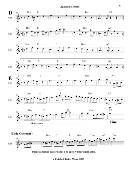 Aguinaldo Jibaro Is A Puerto Rican Folk Song Style Page 2