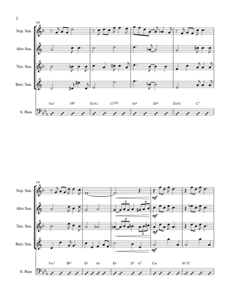 Aint Misbehavin Sax Quartet Page 2