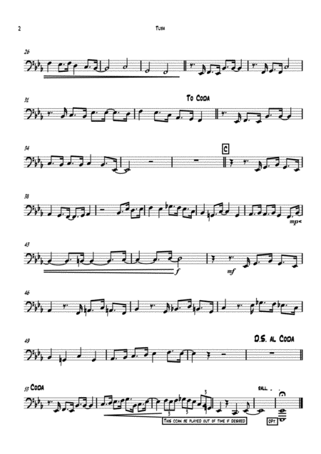 Aint Misbehavin Tuba Solo With Brass Quintet Page 2