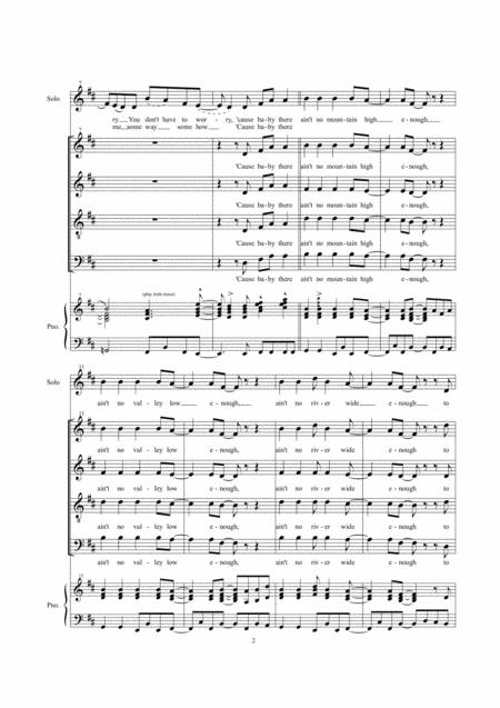 Aint No Mountain High Enough Arr Kathleen Mcguire Satb Page 2