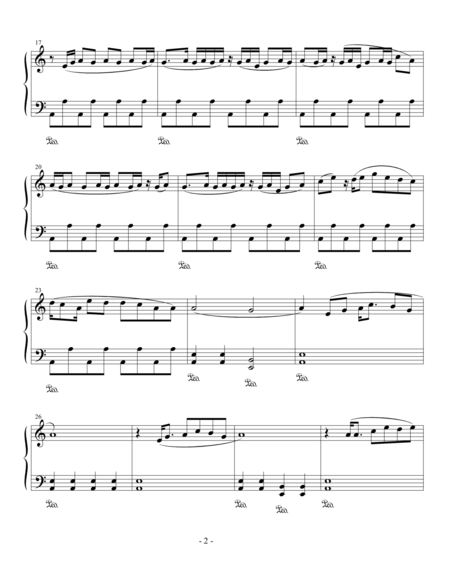 Aint No Sunshine Easy Piano Page 2