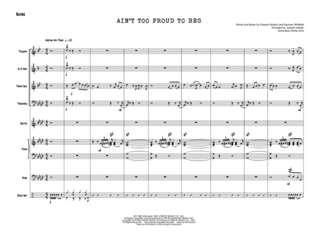 Aint Too Proud To Beg Jazz Combo Instrumental Page 2