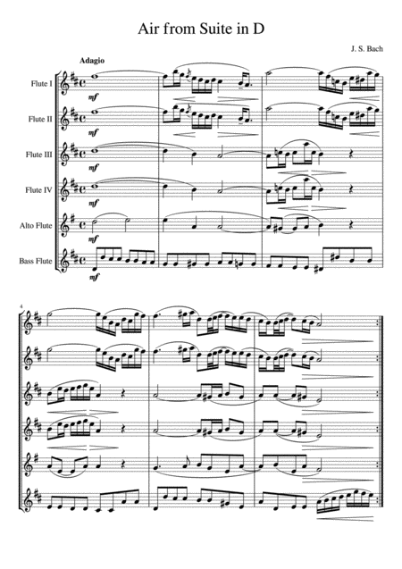 Air From Suite In D Flute Choir Page 2