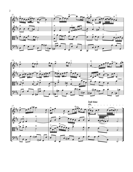 Air From The Third Orchestral Suite Page 2