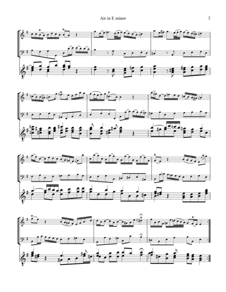 Air In E Minor For Flute Or Violin Cello And Guitar Page 2