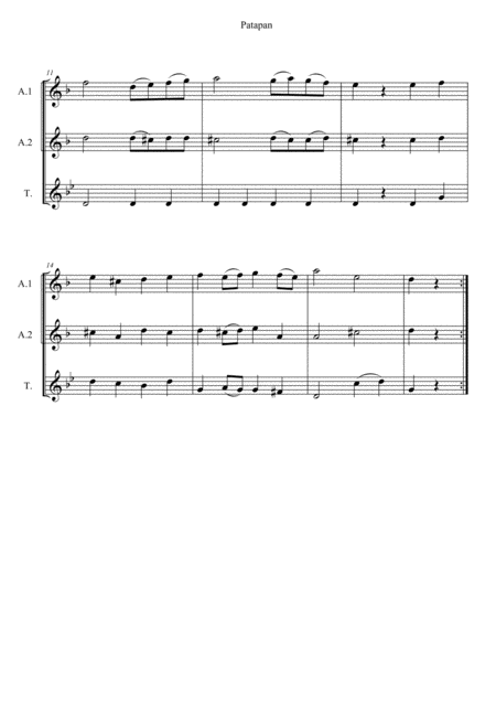 Air On The G String Johann Sebastian Bach For Three Flutes Electric Bass Page 2