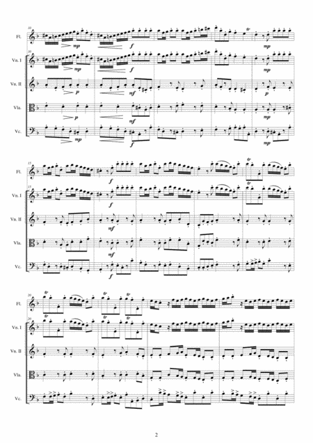 Albinoni Concerto No 7 To 5 In D Minor Op 5 For Flute And String Quartet Page 2