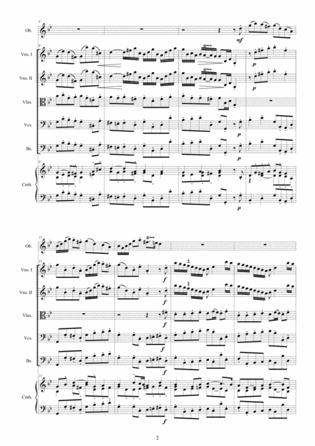 Albinoni Oboe Concerto No 8 In G Minor Op 9 For Oboe Strings And Cembalo Page 2