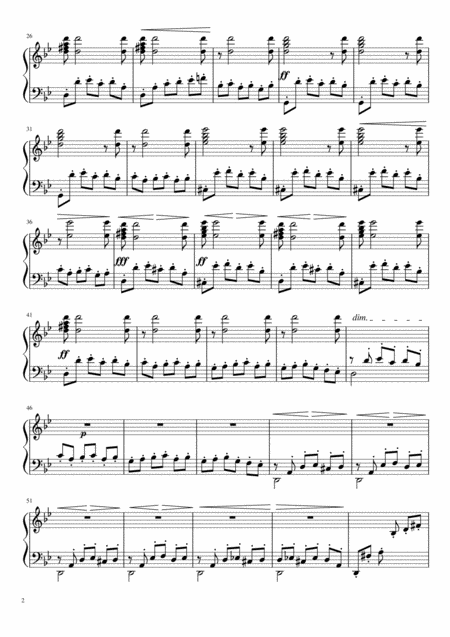 Albniz Asturias Easy Piano Sheet Page 2