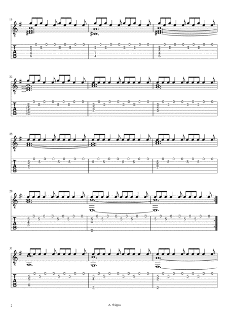 Aleksander Wilgos Mirrors For Guitar Solo Page 2