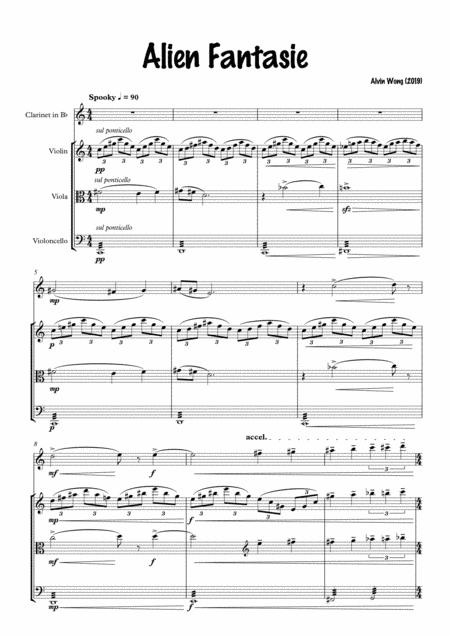 Alien Fantasie Clarinet With String Trio Page 2