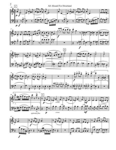 All Aboard For Dixieland For Oboe And Bassoon Duet Page 2