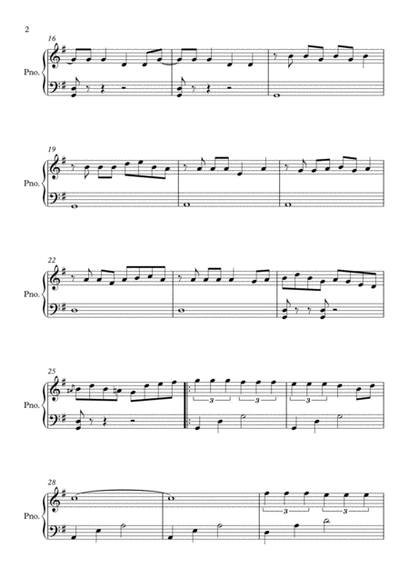 All About That Bass G Major By Meghan Trainor Easy Piano Page 2