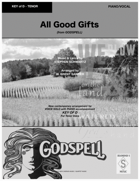 All Good Gifts From Godspell Vocal Solo Key Of D For Tenor With Piano Page 2