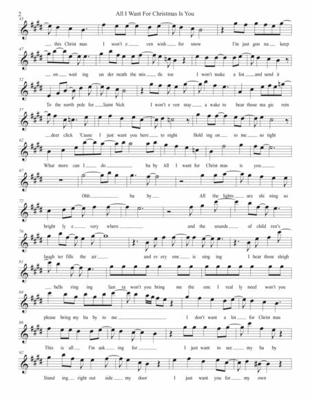 All I Want For Christmas Is You Original Key Alto Sax Page 2