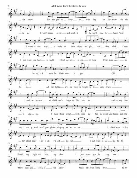 All I Want For Christmas Is You Original Key Trumpet Page 2