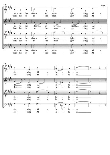 All Is Well A Cappella Page 2