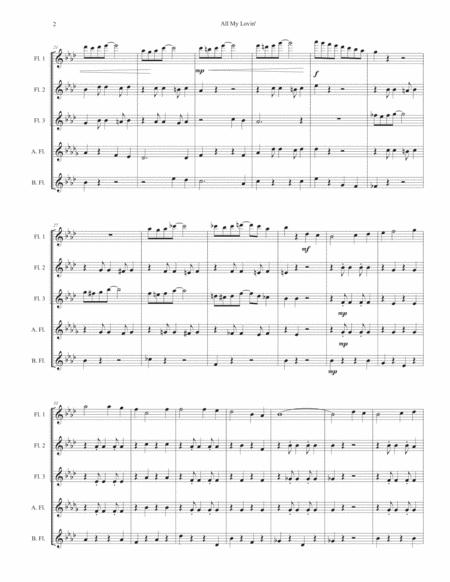 All My Lovin For Flute Quintet Page 2