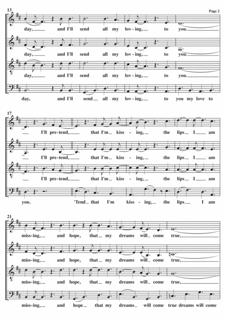 All My Loving A Cappella Page 2