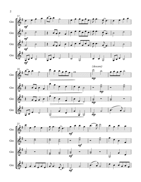 All Night All Day Guitar Quartet Page 2