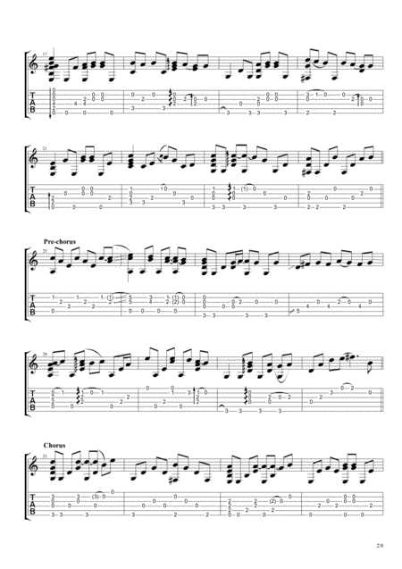 All Of Me 2019 Version Fingerstyle Guitar Page 2