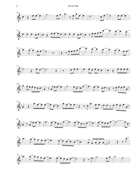 All Of Me Easy Key Of C Soprano Sax Page 2