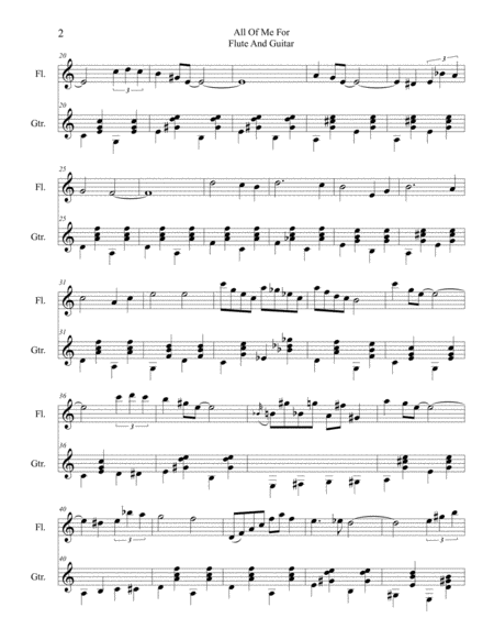 All Of Me For Flute And Guitar Page 2