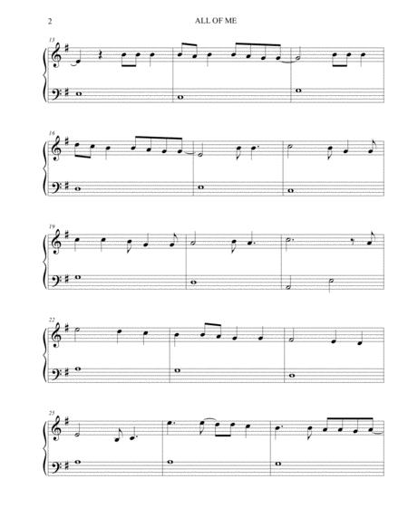 All Of Me John Legend Sheet Music Easy Piano Page 2
