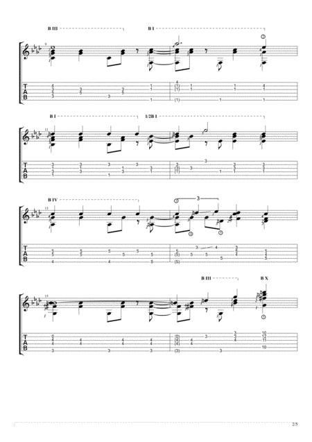 All The Things You Are Solo Guitar Tablature Page 2