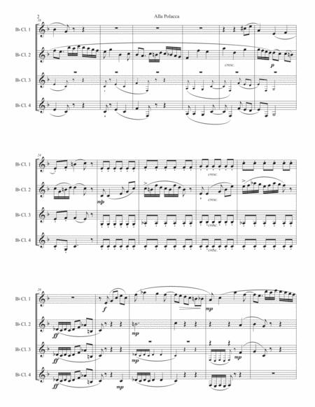 Alla Polacca For Clarinet Quartet Page 2