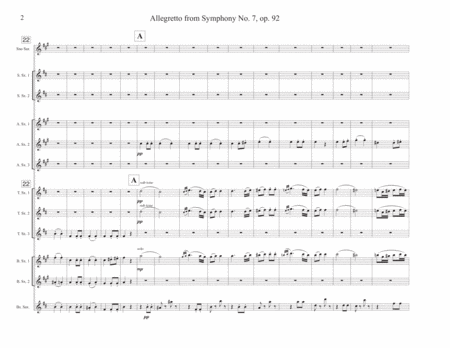 Allegretto From Symphony No 7 Op 92 Page 2