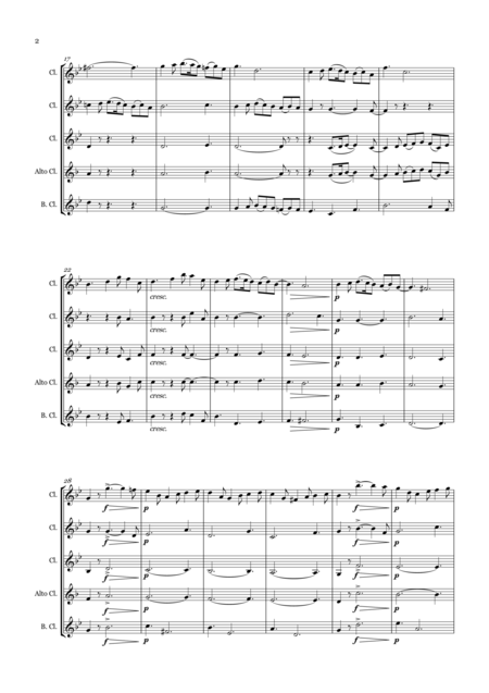 Allegro For Clarinet Quartet Page 2