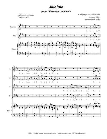 Alleluia From Exsultate Jubilate Satb Page 2