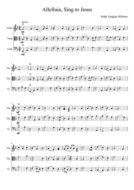 Alleluia Sing To Jesus String Trio Page 2