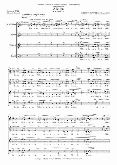 Alleluia Unaccompanied Satb Version Page 2