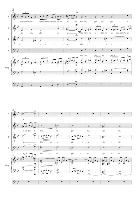 Allelula Gloria A Te O Cristo Satb E Organo Page 2