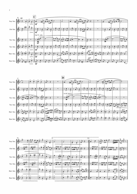 Allerbester Laune German Polka Saxophone Quintet Page 2