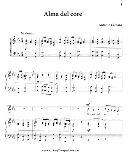 Alma Del Core E Flat Major Page 2