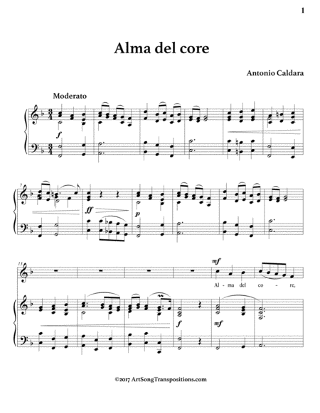 Alma Del Core F Major Page 2