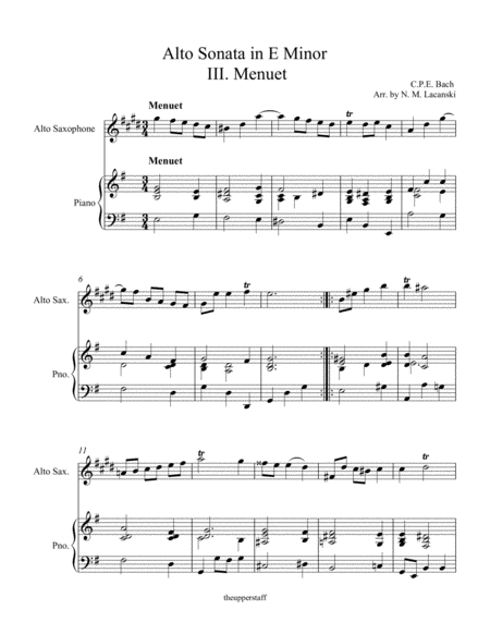 Alto Sonata In E Minor Iii Menuet Page 2