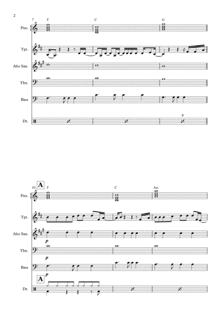 Always Remember Us This Way 3 Horn Jazz Combo Instrumental Version Page 2