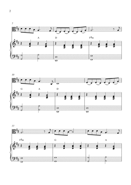 Amarantine Viola Solo And Piano Accompaniment Page 2