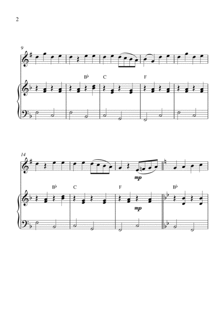 Amaryllis Bb Clarinet Solo And Piano Accompaniment Page 2